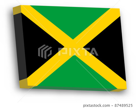 3D vector flag of Jamaica 87489525