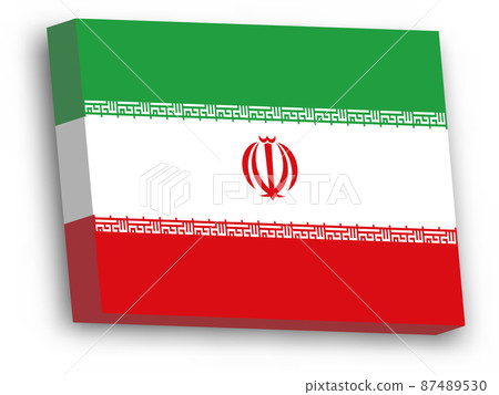 3D vector flag of Iran 3D vector flag of Iran 87489530