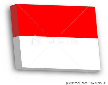 3D vector flag of Indonesia 3D vector flag of Indonesia 87489531