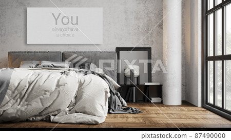 mock up poster frame in modern interior background, bedroom, Boho - Scandinavian style, 3D render, 3D illustration mock up poster frame in modern interior background, bedroom, Boho - Scandinavian style, 3D render, 3D illustration 87490000