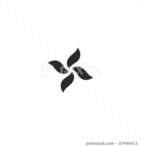 Fan icon concept 87490413