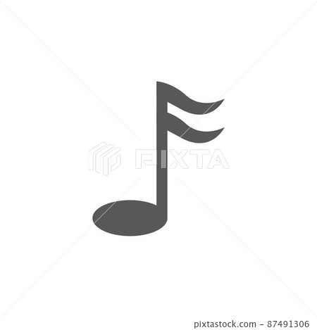Music note logo 87491306