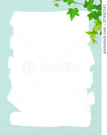 Frames and ivy painted with paint Frames and ivy painted with paint 87492541