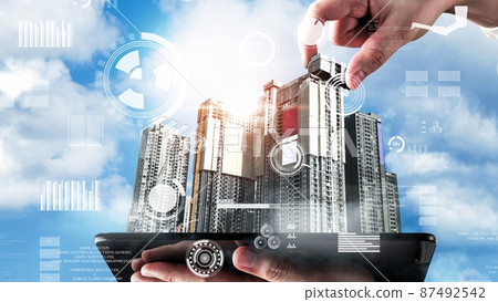Innovative architecture and inventive civil plan building construction project Innovative architecture and inventive civil plan building construction project 87492542