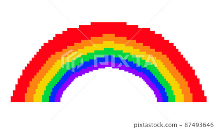 像素藝術彩虹 像素藝術彩虹 87493646
