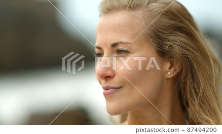 Beautiful Adraga Beach at the Atlantic Ocean coast in Portugal 87494200