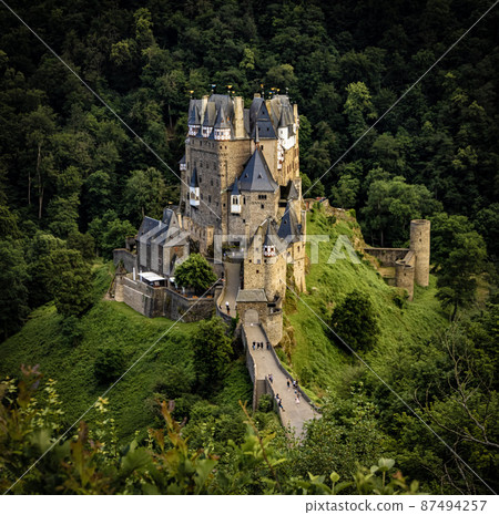 Medieval Eltz Castle - a famous landmark in Germany Medieval Eltz Castle - a famous landmark in Germany 87494257