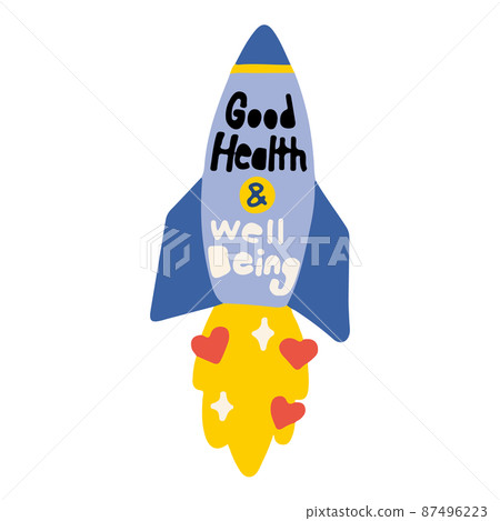 SDGs Sustainable Development Goals Sticker-style illustrations Health and welfare for all 87496223