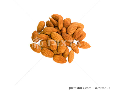 peanuts almond peeled, isolated peanuts almond peeled, isolated 87496407
