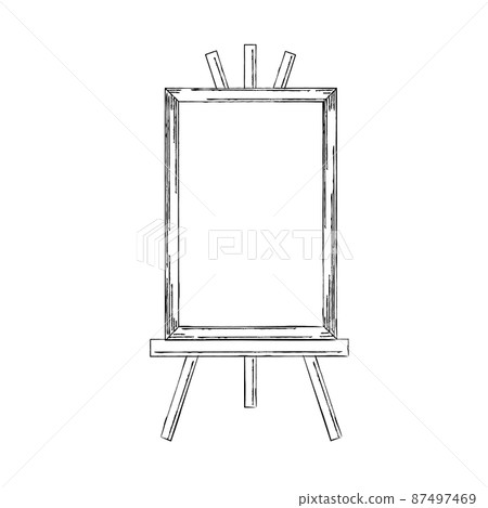 Cafe sign line drawing - Stock Illustration [87497469] - PIXTA