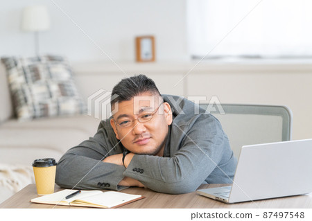 Business image of chubby men ・ Diversity of people 87497548