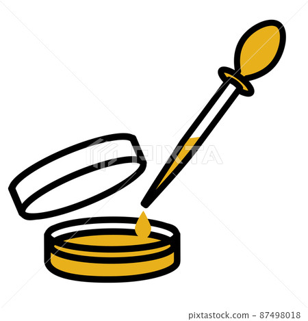 Medium preparation petri dish pipette icon Medium preparation petri dish pipette icon 87498018