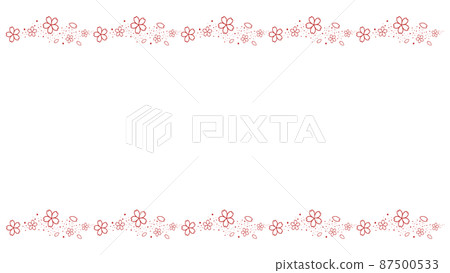 Frame background material for cherry blossom vector illustration Frame background material for cherry blossom vector illustration 87500533