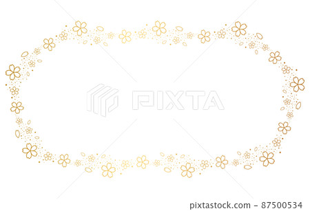 Frame material of cherry blossom vector illustration Frame material of cherry blossom vector illustration 87500534