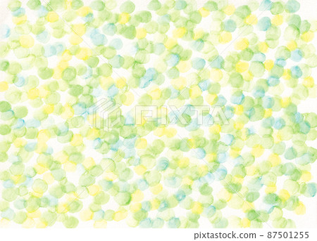 Watercolor fresh green green background illustration 87501255