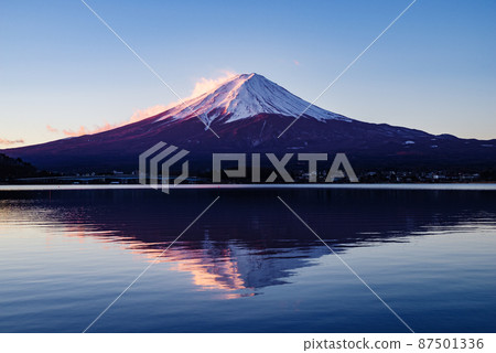 Japanese landscape "upside down Mt. Fuji" Japanese landscape "upside down Mt. Fuji" 87501336