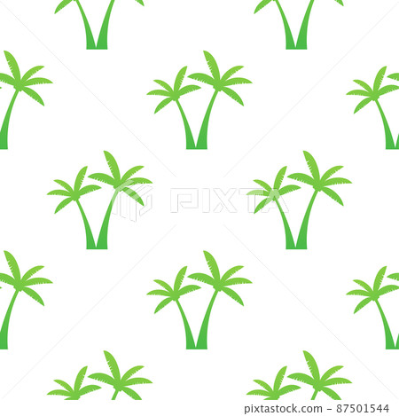 Palm trees pattern style on white background. Vector stock illustration. Palm trees pattern style on white background. Vector stock illustration. 87501544