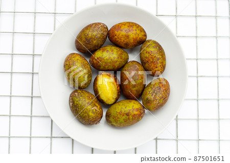 Hog plum on white background Hog plum on white background 87501651