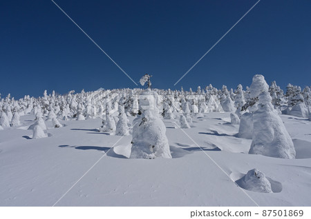 Ura Iwate vertical runway, the rime field of Mt. Omatsukura Ura Iwate vertical runway, the rime field of Mt. Omatsukura 87501869