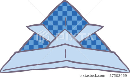 Blue checkered paper helmet 87502469