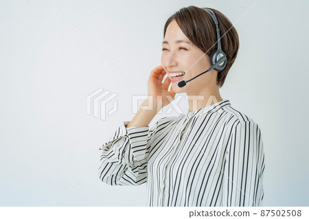 Operator headset business female 87502508