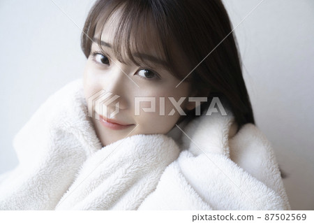 毯子和女人的肖像 87502569
