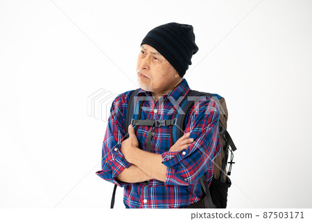 Senior hobby Mountain climbing Hiking worries 87503171
