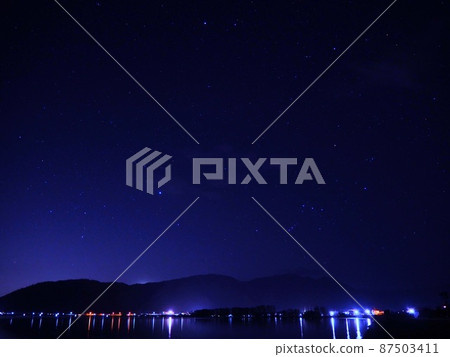 琵琶湖夜晚的燈光 87503411