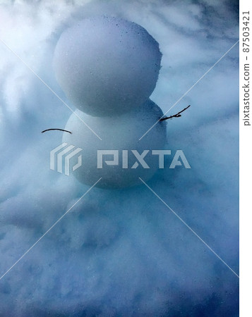 可愛的雪人 87503421