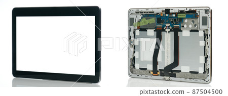 Isometric view of tablet with electronic Isometric view of tablet with electronic 87504500