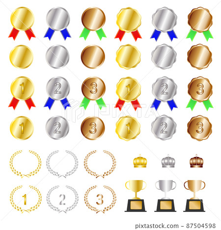 Ranking icon illustration material set 87504598