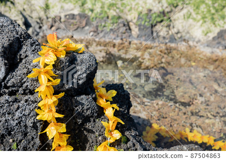 Creative miscellaneous goods Hawaiian lei rock coast handmade Creative miscellaneous goods Hawaiian lei rock coast handmade 87504863
