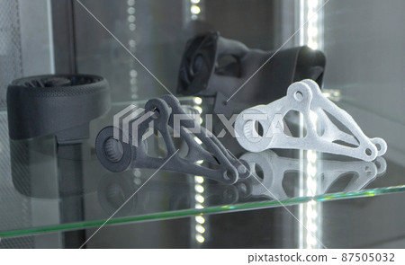 Model that printed on 3D printer. Powder industrial 3D printer printed 87505032