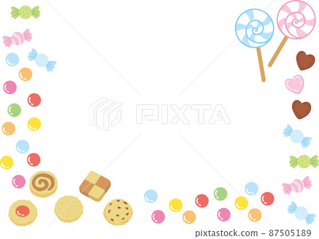 Frames of various sweets - Stock Illustration [87505189] - PIXTA