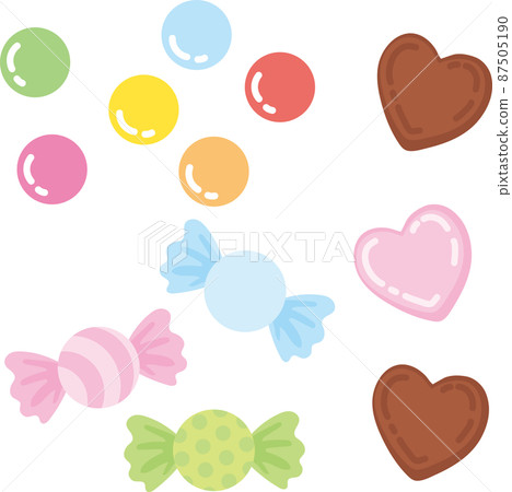 Heart chocolate and candy 87505190