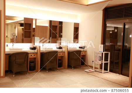Dressing room scenery of hot spring facilities and inns 87506055