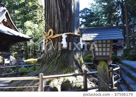 Shimenawa of the shrine, traditional Japanese culture Shimenawa of the shrine, traditional Japanese culture 87506179