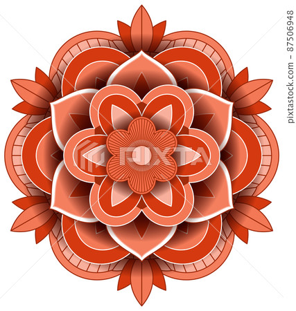 Vintage mandala with thin lines Vintage mandala with thin lines 87506948