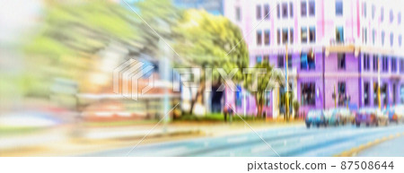 Blurred city - background images. Abstract blurred city images. 87508644