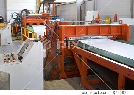 Elements of various sections of the galvanized steel processing line in rolls. Elements of various sections of the galvanized steel processing line in rolls. 87508701