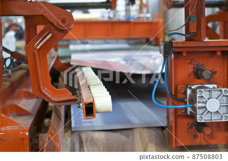 Elements of various sections of the galvanized steel processing line in rolls. Elements of various sections of the galvanized steel processing line in rolls. 87508803