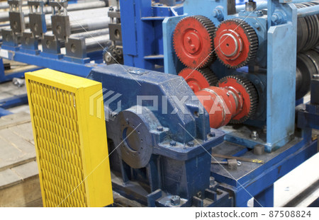 Elements of various sections of the galvanized steel processing line in rolls. Elements of various sections of the galvanized steel processing line in rolls. 87508824
