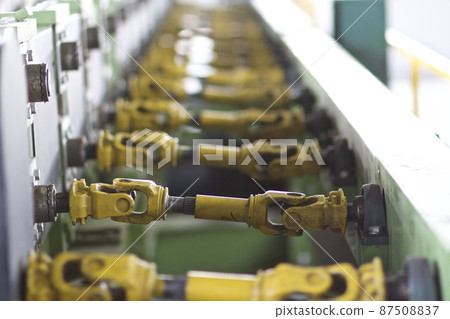 Elements of various sections of the galvanized steel processing line in rolls. Elements of various sections of the galvanized steel processing line in rolls. 87508837