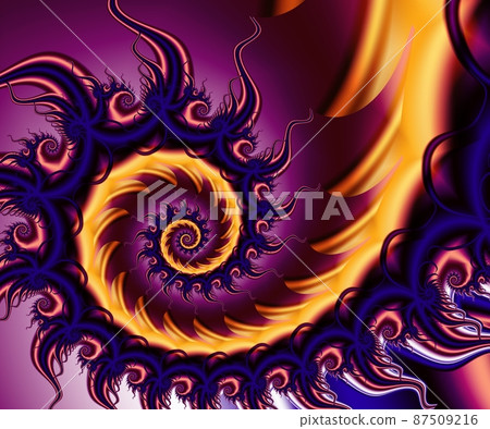 Computer generated abstract colorful fractal artwork 87509216