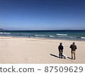 Taking a walk in the sea 87509629