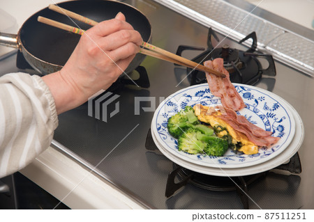 【早餐服務與服務逼真形象】 87511251