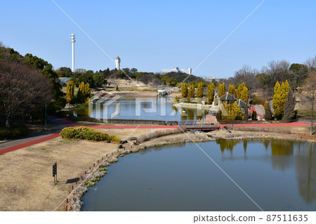Aichi Health Plaza in early spring, Obu Sports Park Aichi Health Plaza in early spring, Obu Sports Park 87511635