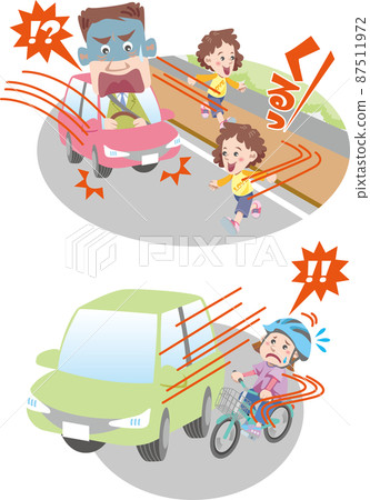 交通安全 <人身傷害、兒童行為異常、超速從行人和自行車旁邊經過> 交通安全 <人身傷害、兒童行為異常、超速從行人和自行車旁邊經過> 87511972