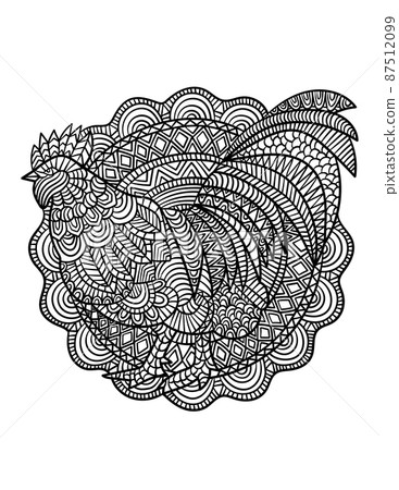Chicken Mandala Coloring Pages for Adults Chicken Mandala Coloring Pages for Adults 87512099