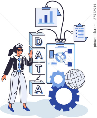 Data management metaphor, data center, business protection, rational storage of information, digital privacy Data management metaphor, data center, business protection, rational storage of information, digital privacy 87512944